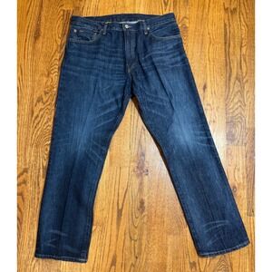 Polo Ralph Lauren Mens Dark Wash Straight Leg Jeans Blue Denim 36x30